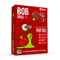 Фруктовые конфеты-ролы Bob Snail со вкусом яблока и вишни 100г