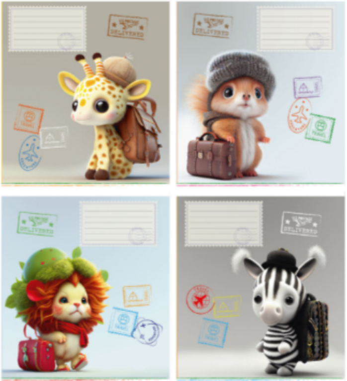 Зошит учнівський 12 арк., лінія, Поліграфіст "Мандрівники" 901, фото 1