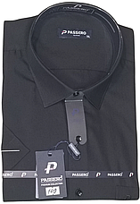 Теніска чоловіча батальна Passero vk-0109 однотонна класична Туреччина ошатна стильна короткий рукав, фото 2