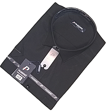 Теніска чоловіча батальна Passero vk-0109 однотонна класична Туреччина ошатна стильна короткий рукав, фото 3