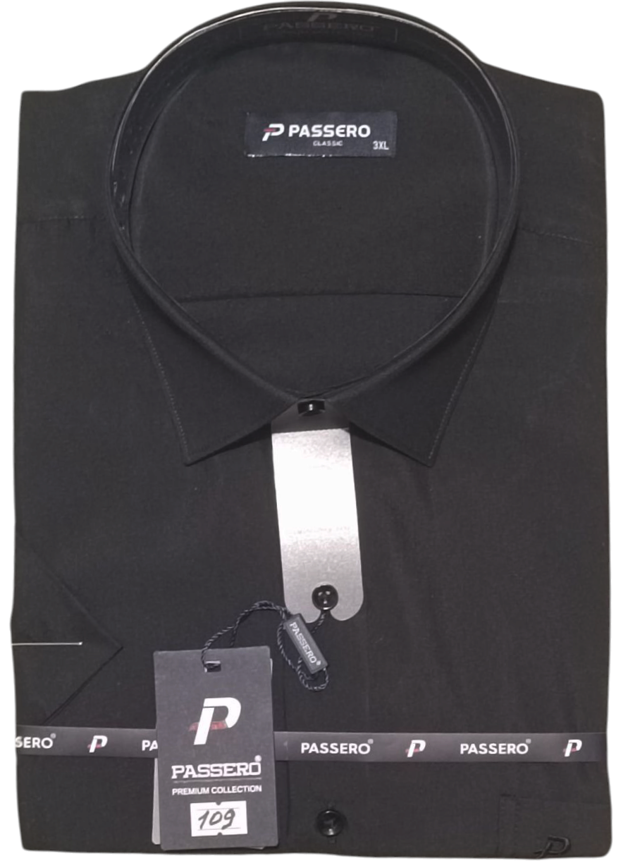 Теніска чоловіча батальна Passero vk-0109 однотонна класична Туреччина ошатна стильна короткий рукав