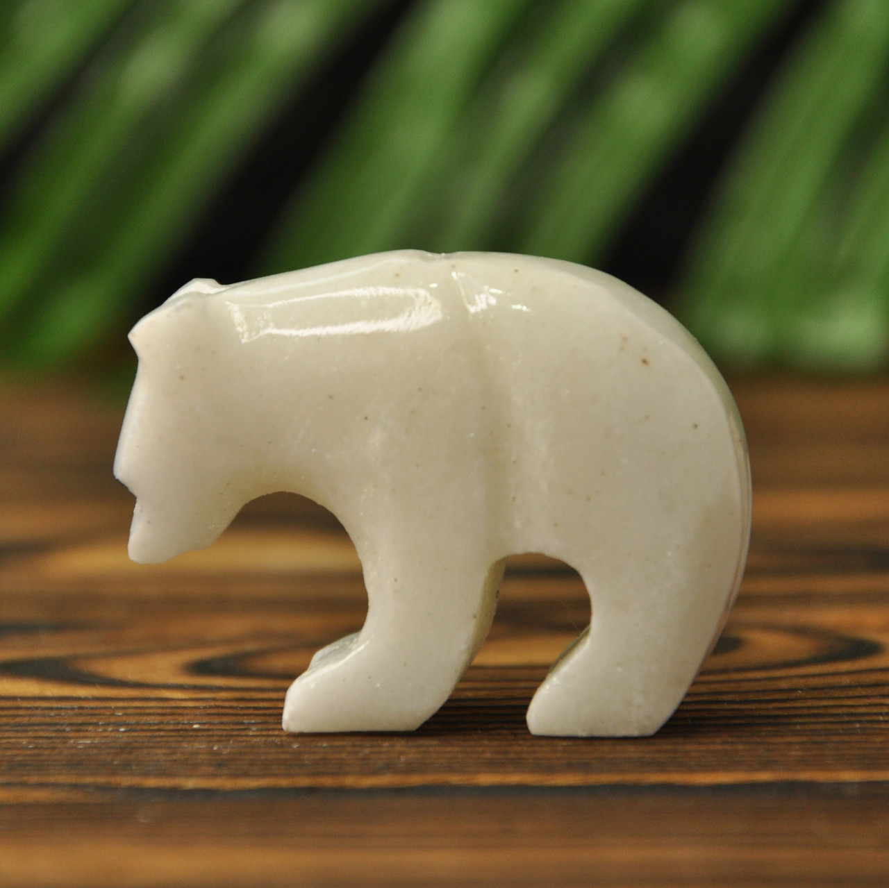 Статуетка ведмедик з каменю онікс, 5х4 см (колір, як на фото), фото 1