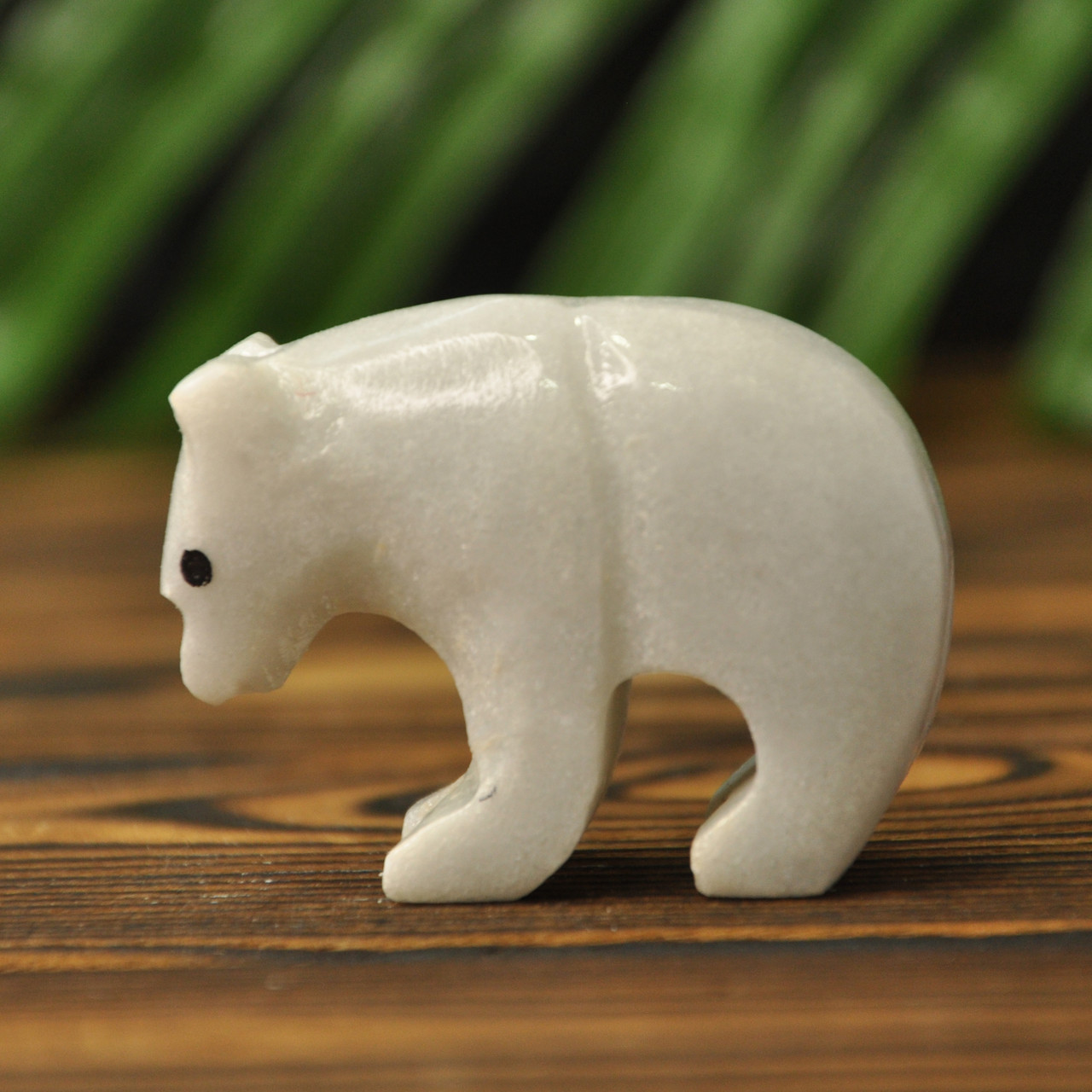 Статуетка ведмедик з каменю онікс, 5х4 см (колір, як на фото), фото 1