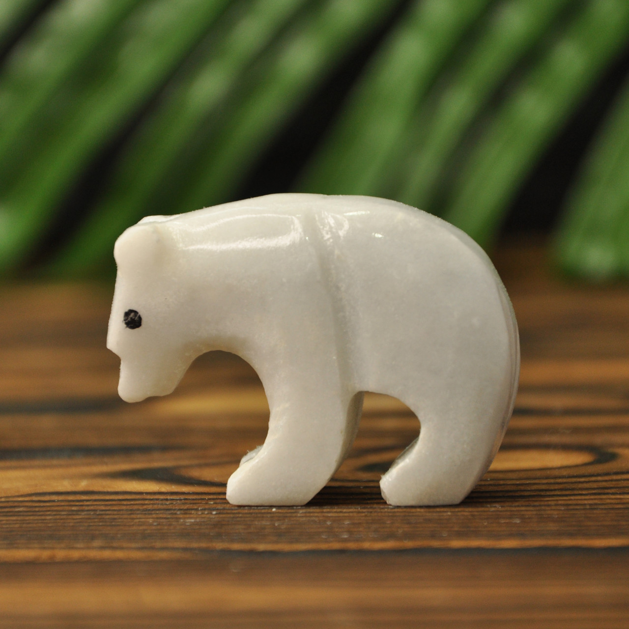 Статуетка ведмедик з каменю онікс, 5х4 см (колір, як на фото), фото 1