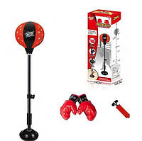 Боксерська груша на стійці до 127 см з перчатками