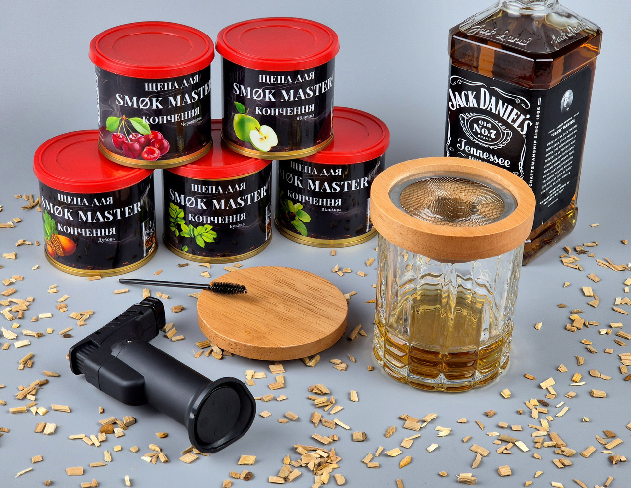 Подарунок для справжнього чоловіка — набір для копчення віскі SMOK MASTER