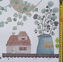 Вінілові наклейки Квіти в горщиках (лист 60 х 90 см) Б179-1, фото 4