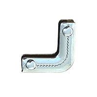 Кутник для сумки металевий колір срібло 24 мм.