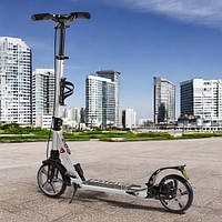 Самокат Factor двоколісний алюмінієвий із двома амортизаторами та ручним дисковим гальмом колеса PU200 мм Best