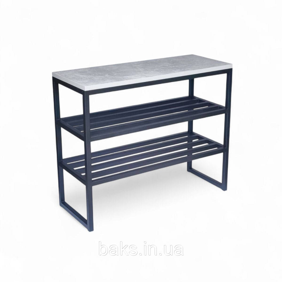 Металева полиця, банкетка, полиця для передпокою, фото 1