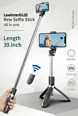 Монопод-штатив Fashion Selfie Stick L02 black для телефона, фотоапарата, екшн камери, фото 2