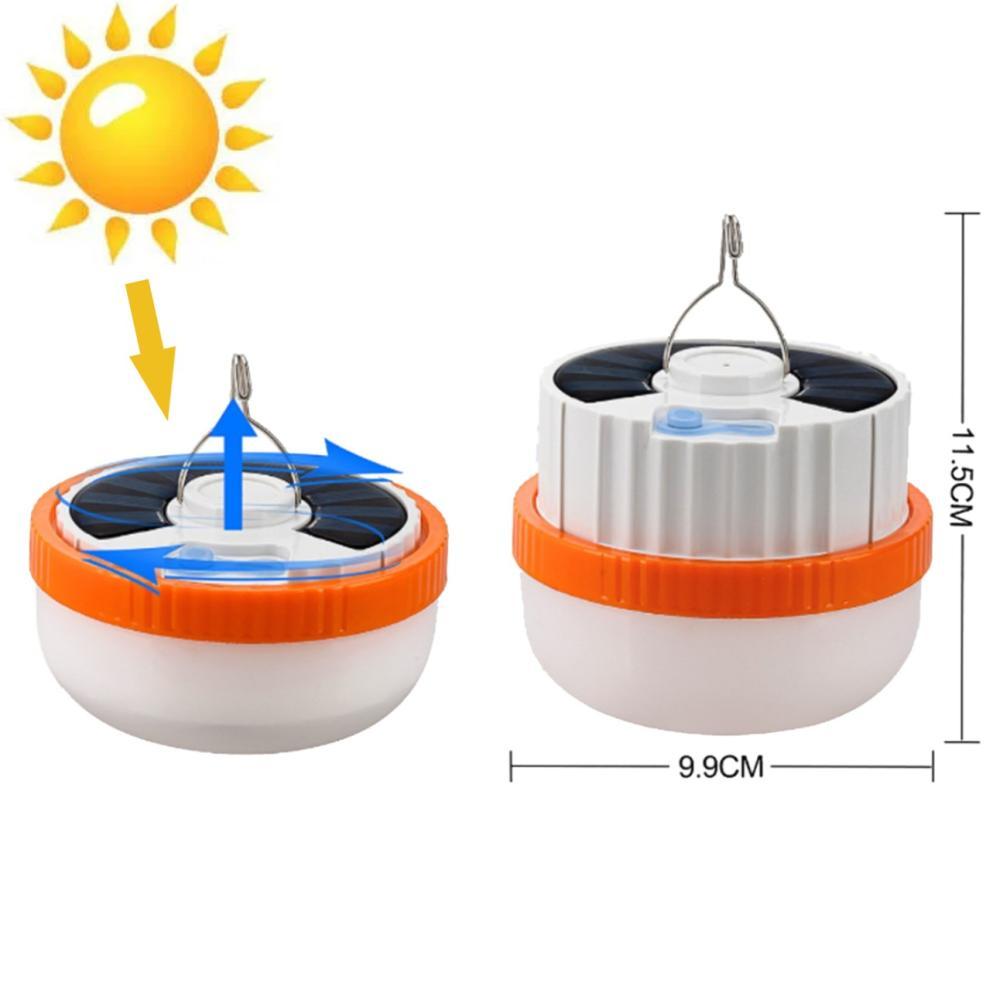 Ліхтар кемпінг T1-SMD, Li-Ion акум., сонячна панель, ЗП Type-C, гак