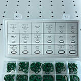 Набір кілець ущільнювальних маслобензостійких NBR 270 шт. (зелені), фото 3