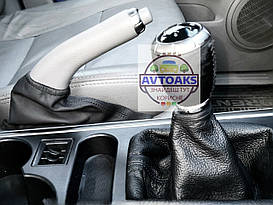 Чохол КПП з чохлом ручника Kia Sorento перший кузов без рамки шкіра