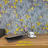 Самоклеюча 3Д панель для стін Сіра цегла Магнолія 700x770x3мм, фото 3