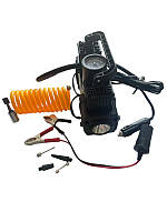 Компрессор автомобильный воздушный для подкачки колес, компрессор с фонариком, с питанием от 12 V