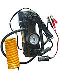 Компрессор автомобильный воздушный для подкачки колес, компрессор с фонариком, с питанием от 12 V, фото 4