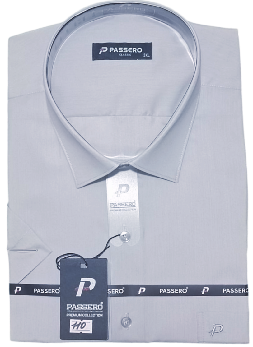 Теніска чоловіча батальна Passero vk-0110 однотонна класична Туреччина ошатна стильна короткий рукав