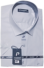 Теніска чоловіча батальна Passero vk-0110 однотонна класична Туреччина ошатна стильна короткий рукав, фото 2