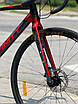 Велосипед гравійний спортивний 28" Corso Infinity FN-28590 чорно-червоний на зріст 180-190 см, фото 5