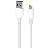 Дата кабель USB 2.0 AM to Micro 5P 1.0m Glow white 2E (2E-CCAM-WH_), фото 1