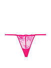 Трусики Victoria's Secret Victoria's Secret  Adjustable String Thong Panty Мереживні cтрінги, Малинові, фото 3