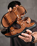 Чоловічі сандалі босоніжки літні спортивні Vegas light руді. Живе фото, фото 4