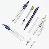 Набір креслярських інструментів Worison Готальня на 9 предметів, фото 3