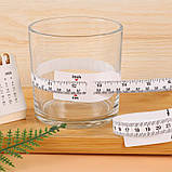 Сантиметрова стрічка для вимірювання окружності тіла та циліндричних об'єктів, довжина 56 см., фото 4