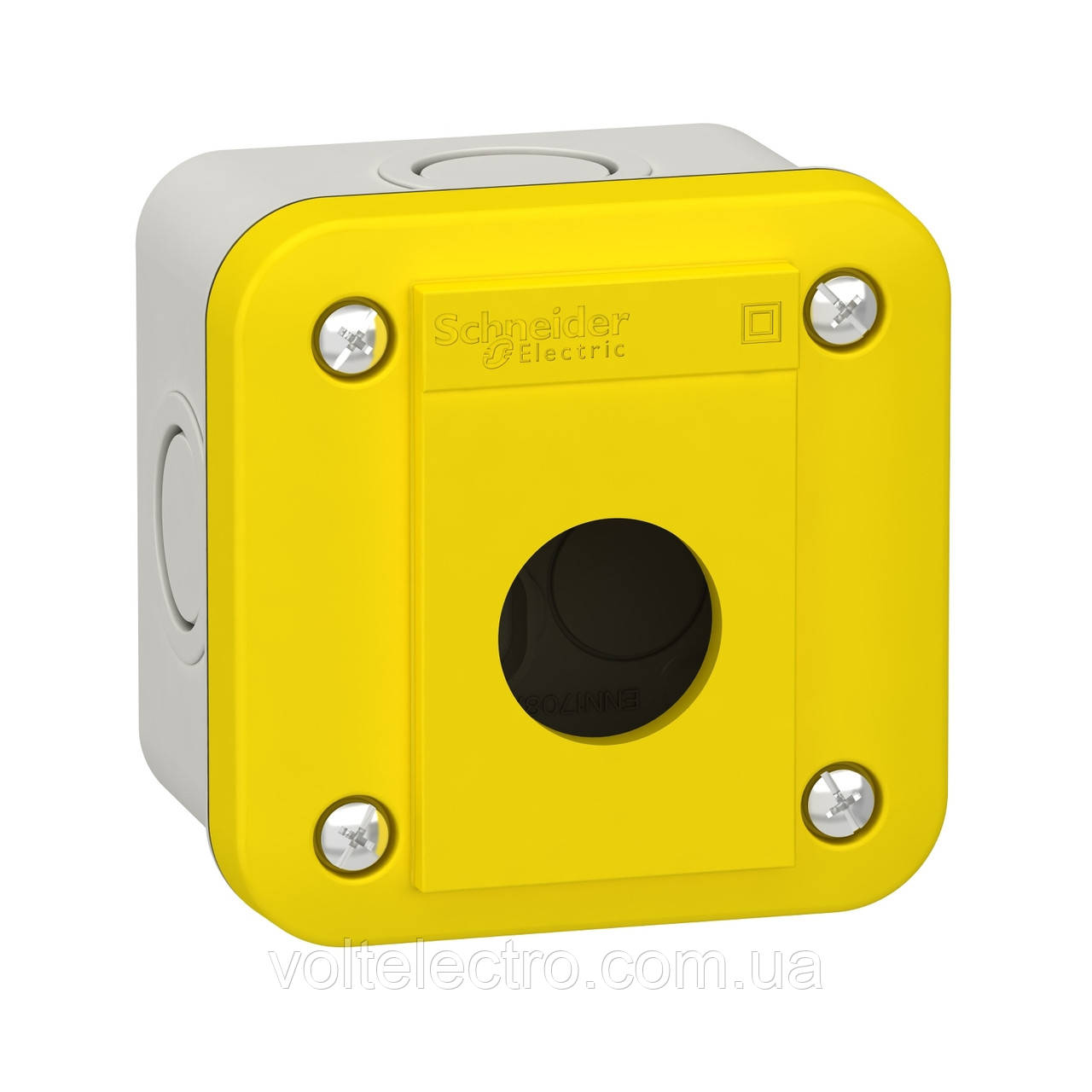 Корпус поста кнопкового 1-місний Жовтий XALEK1, Schneider Electric IP54, фото 1