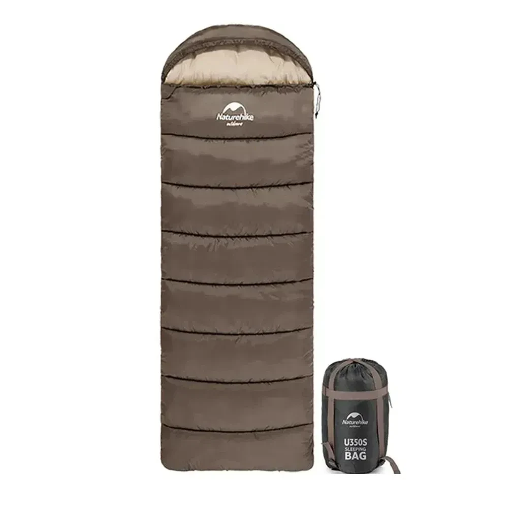 Спальний мішок Naturehike Envelope style U150 лівий NH20MSD07 коричневий