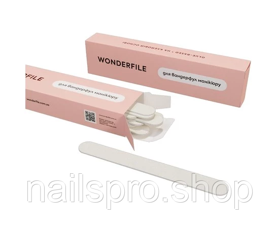 файли на піні Wonderfile 160*18 мм, 180 гритів, 20 шт (WFF160/180), фото 1