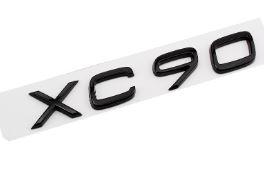 Шильдик емблема напис на багажник VOLVO XC90 Вольво ХС90  колір чорний глянець