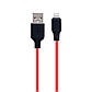Кабель USB Hoco X21 Plus Silicone Lightning, фото 4