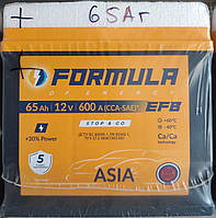 Аккумулятор Formula EFB 6СТ-65-АЗ (1) Азия левый плюс
