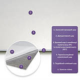 Самоклеюча PET плитка мармур в рулоні 0.6*3 м. Для стін та стелі. Водостійка, миюча., фото 3