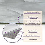 Самоклеюча PET плитка мармур в рулоні 0.6*3 м. Для стін та стелі. Водостійка, миюча., фото 4