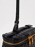 Жіноча сумка-косметичка В2005 Vanity Bag крос-боді чорна, фото 4