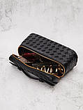 Жіноча сумка-косметичка В2005 Vanity Bag крос-боді чорна, фото 6