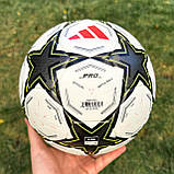 Футбольний м'яч adidas UCL 24/25 5 розмір white/black, фото 5