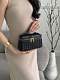 Жіноча сумка-косметичка В2005 Vanity Bag крос-боді чорна, фото 10