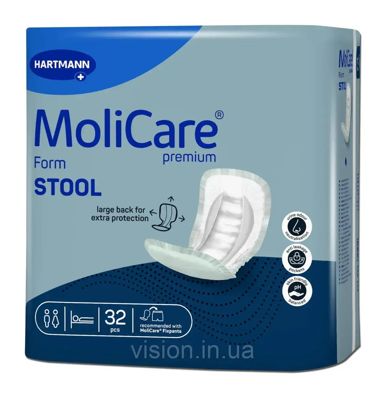 Прокладки анатомічної форми при нетриманні калу MoliCare Premium Form STOOL 32шт, фото 1