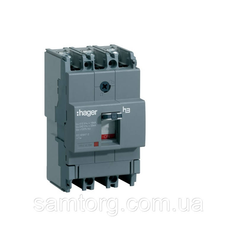 Автоматичний вимикач 40A 18KA 3 полюса HDA040L Hager