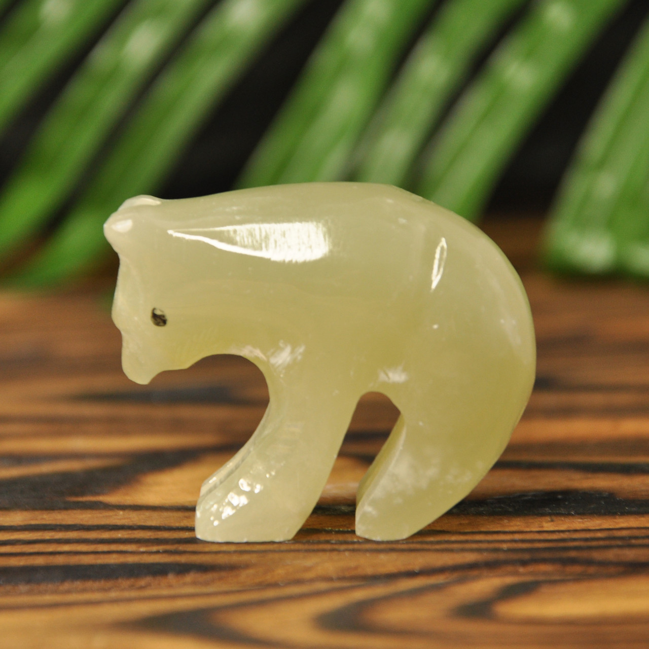 Статуетка ведмедик з каменю онікс, 5х4 см (колір, як на фото), фото 1