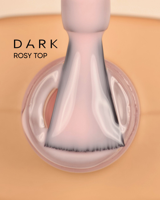 Камуфлюючий топ для нігтів Dark Rosy Top, 10 мл, фото 1