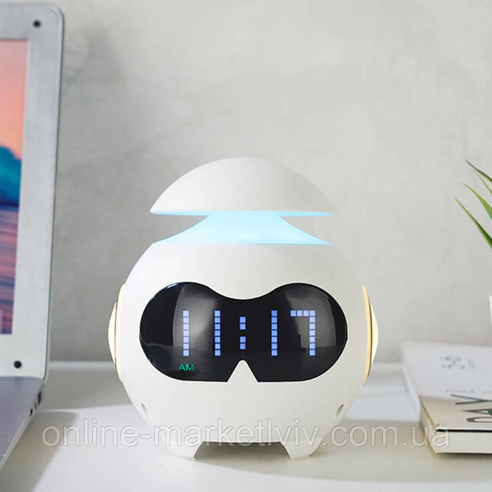 Дитячий будильник з екраном від USB, TS-002 / Дитячі годинники настільні / Розумний будильник для дітей, фото 1