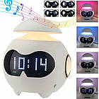 Дитячий будильник з екраном від USB, TS-002 / Дитячі годинники настільні / Розумний будильник для дітей, фото 7