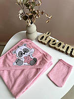 Дитячий махровий рушник кутик 90*90 Angelok-child