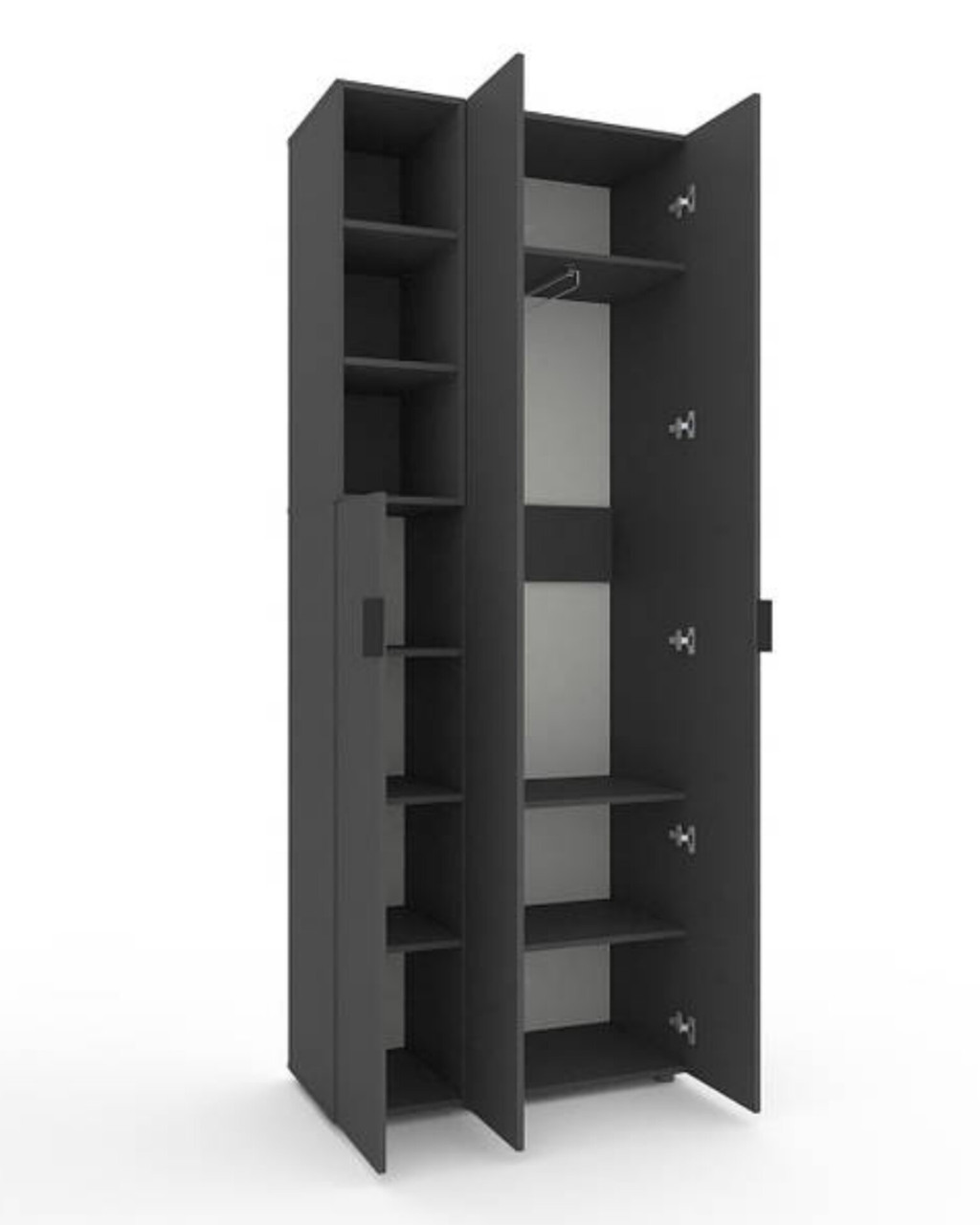 Шафа Home A003L 900х420х2300 ЛДСП Антрацит, фото 1
