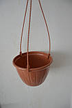Горщик для квітів підвісний d190 із підвісом теракот, фото 2